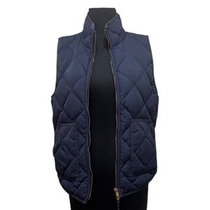 J. Crew Navy Quilted Vest